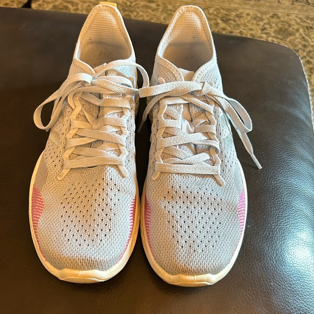 Adidas Gray Pink and White Sneakers